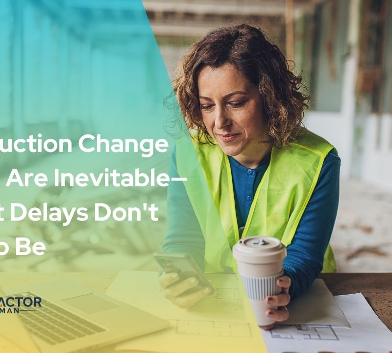 Article graphic on managing construction change orders