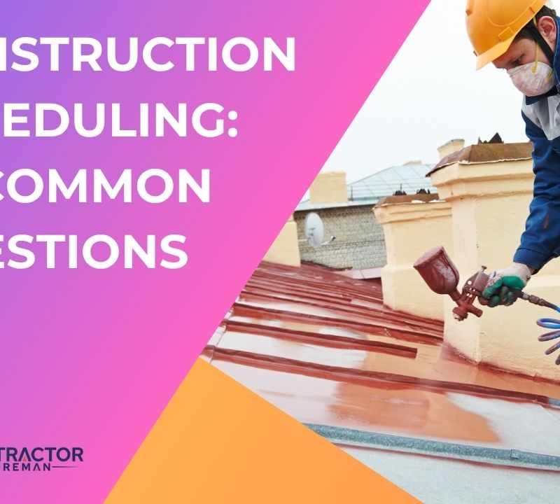 Construction scheduling common questions article graphic
