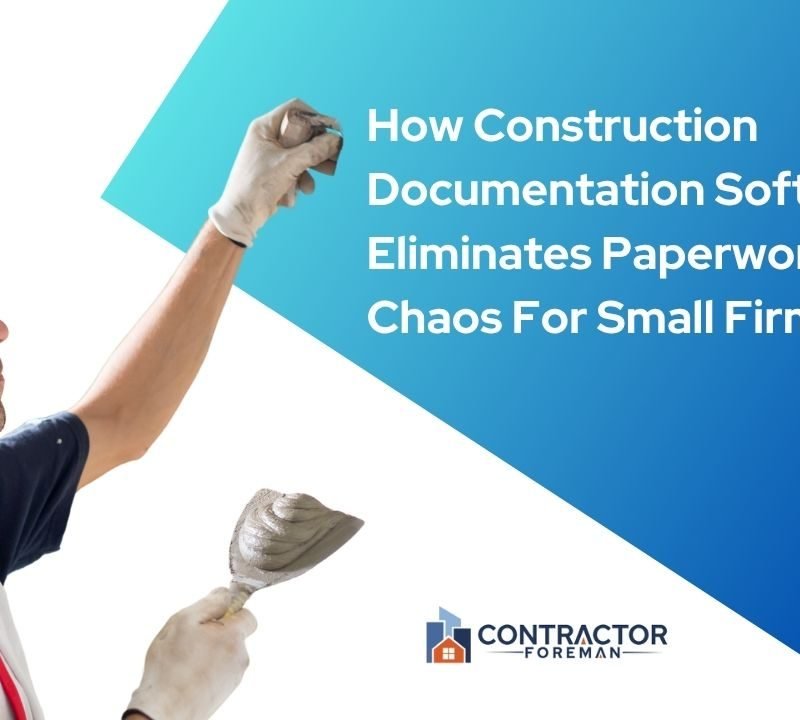 Graphic on construction documentation software for small firms