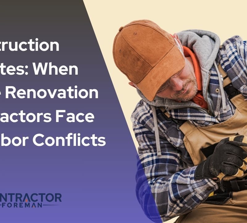 Article graphic on construction disputes with neighbours