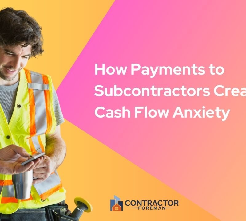 Article graphic on subcontractor payments and cash flow anxiety