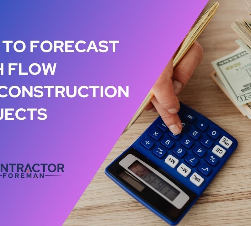 Article graphic on forecasting cash flow for construction projects