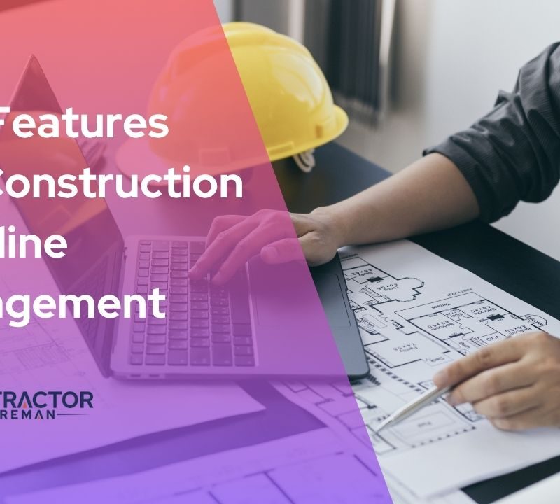 Article graphic on construction timeline management features