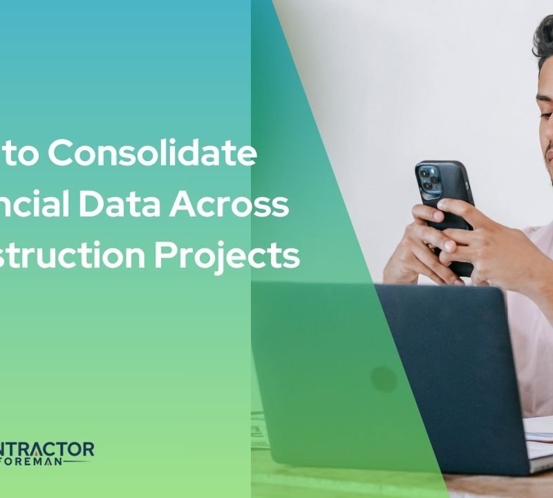 Managing financials on a construction project