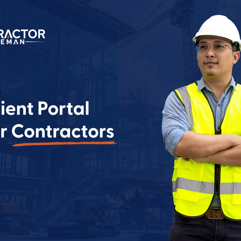 Client portal tools inside the Contractor Foreman app