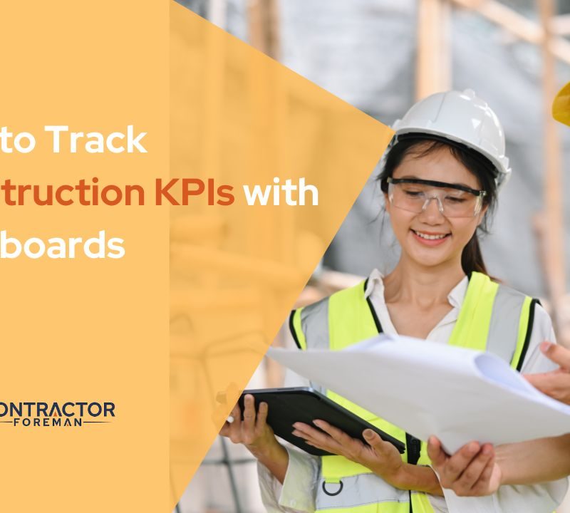 Dashboard captured from the jobsite