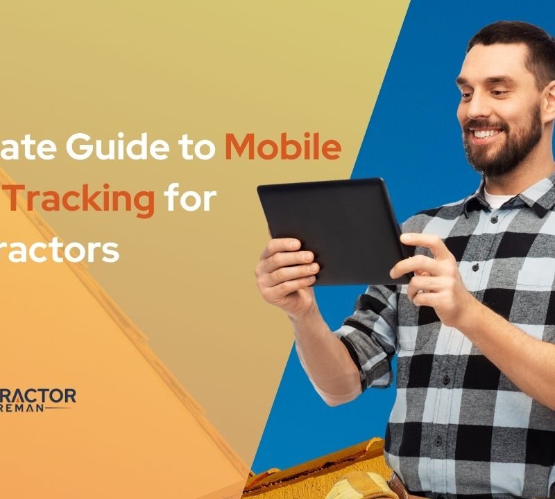 Illustration for the article Mobile time tracking construction