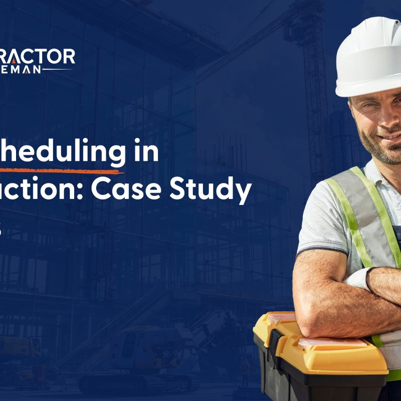 Screenshot of scheduling in Contractor Foreman