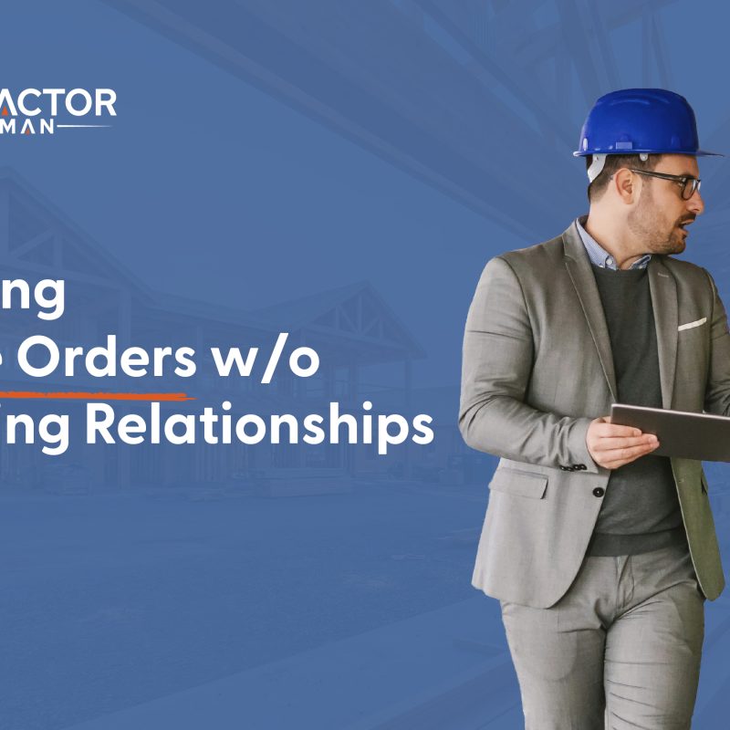 Managing change orders on a construction project