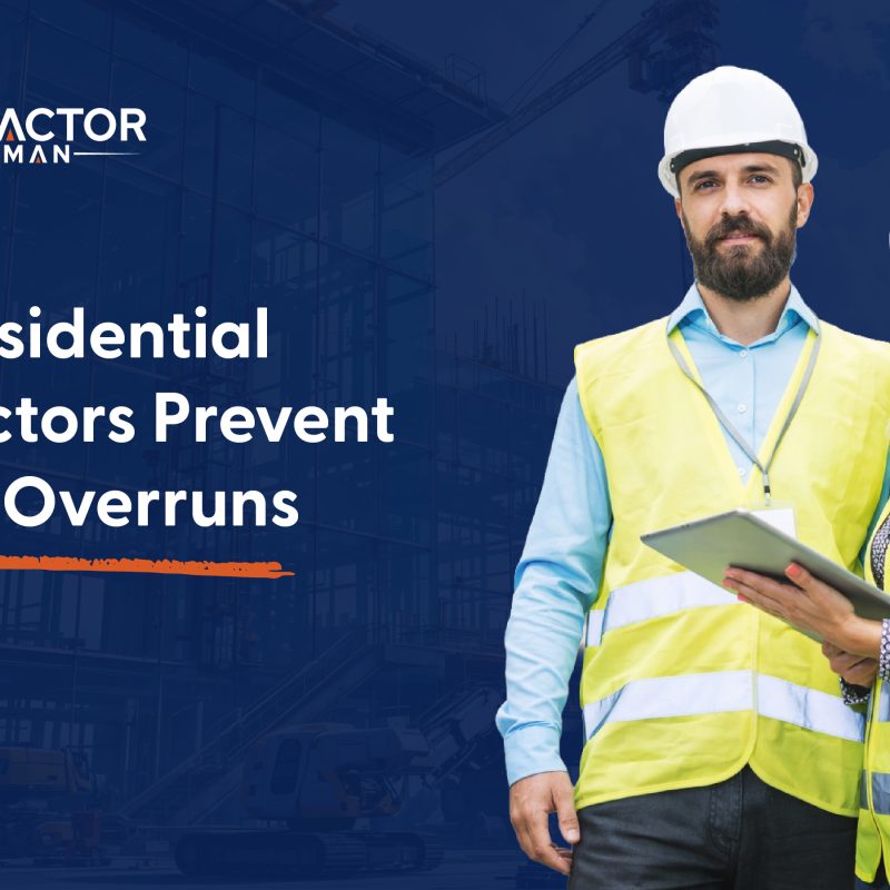 Contractor Foreman budgets screen