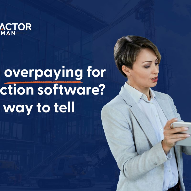 Illustration for the article Are you overpaying for construction software quick way tell