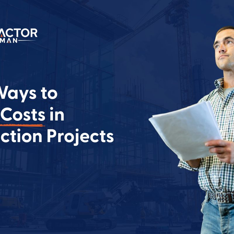 Cost tracking workflow for contractors