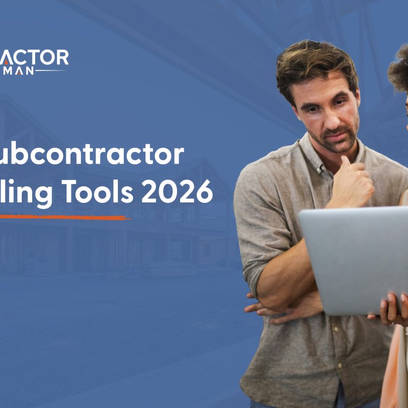 Subcontracts tools inside the Contractor Foreman app