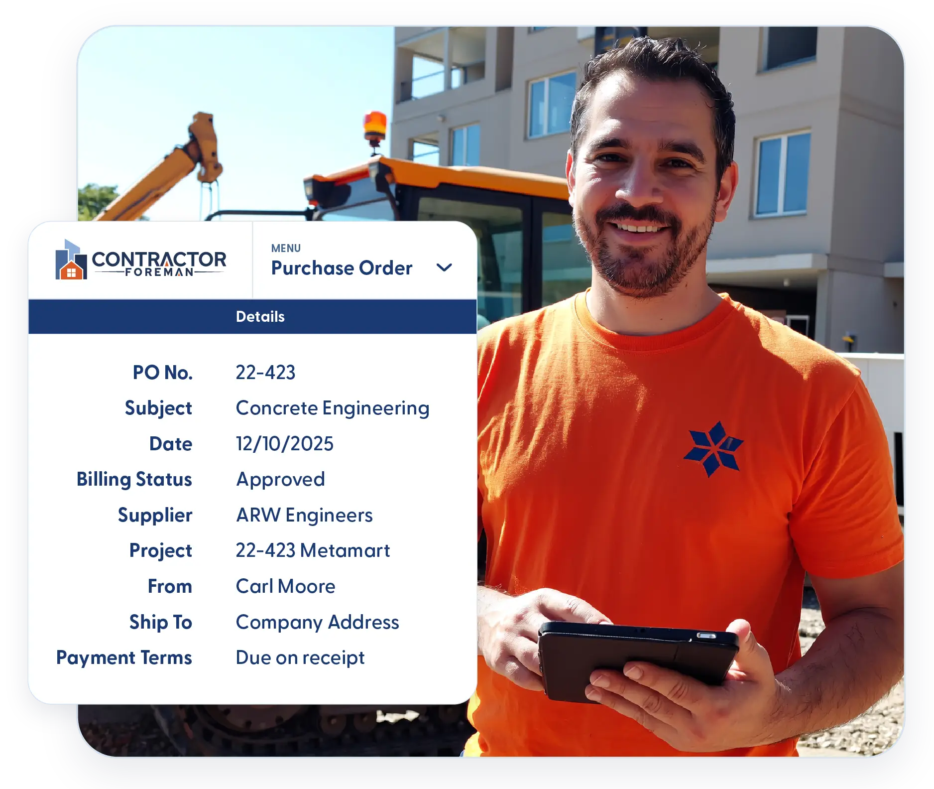 Financials in Contractor Foreman