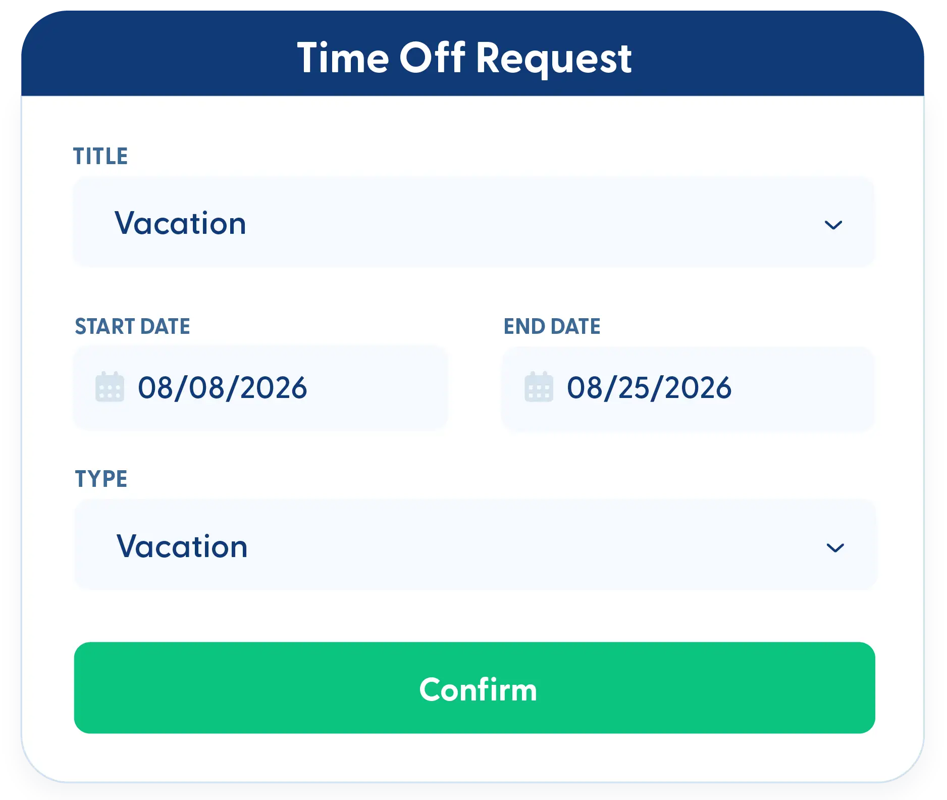 Close-up of calendar in Contractor Foreman
