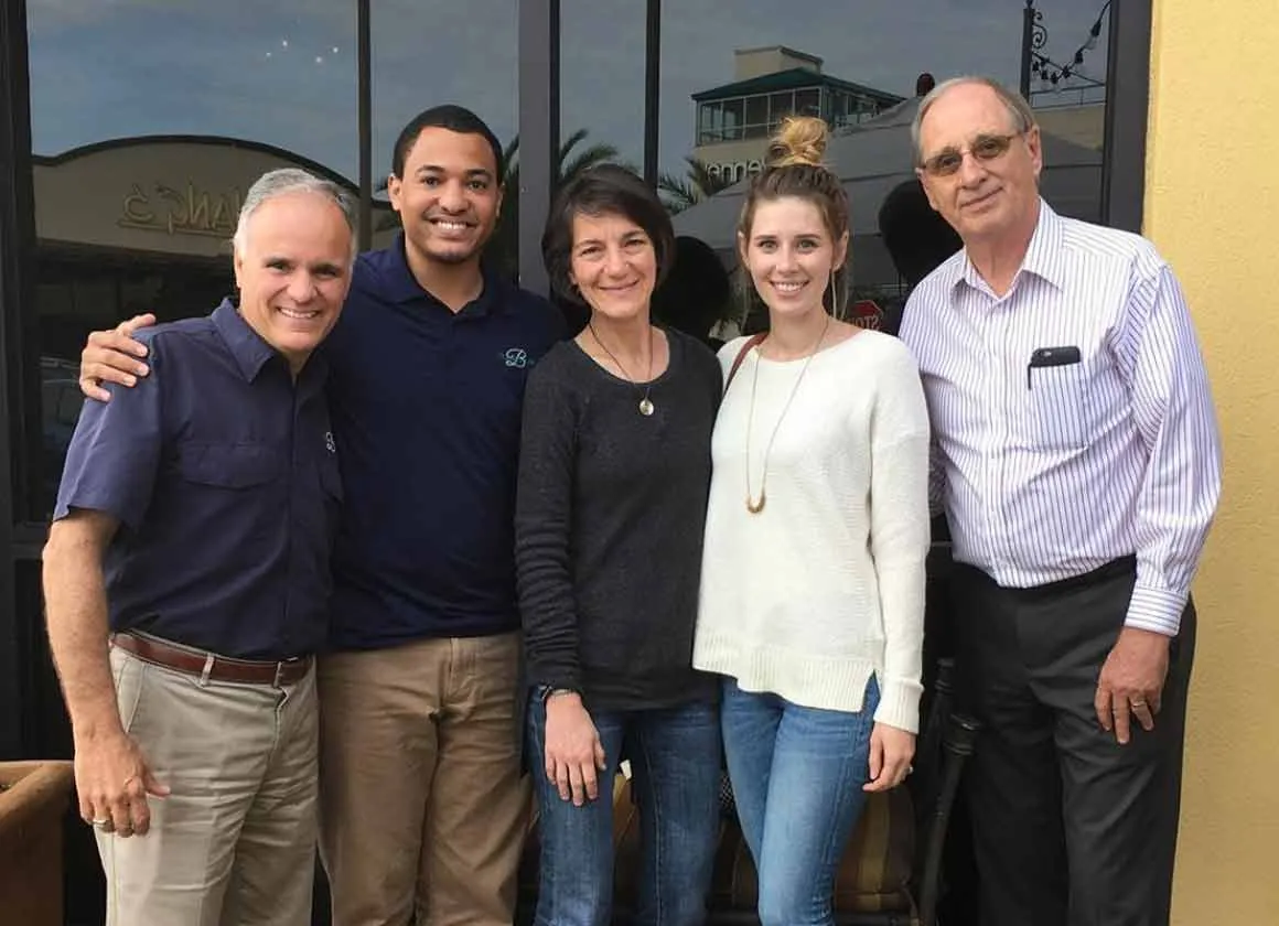 Family run building company team portrait