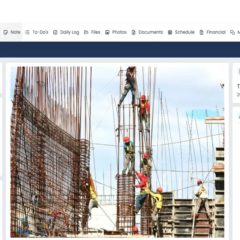 Client portal in Contractor Foreman