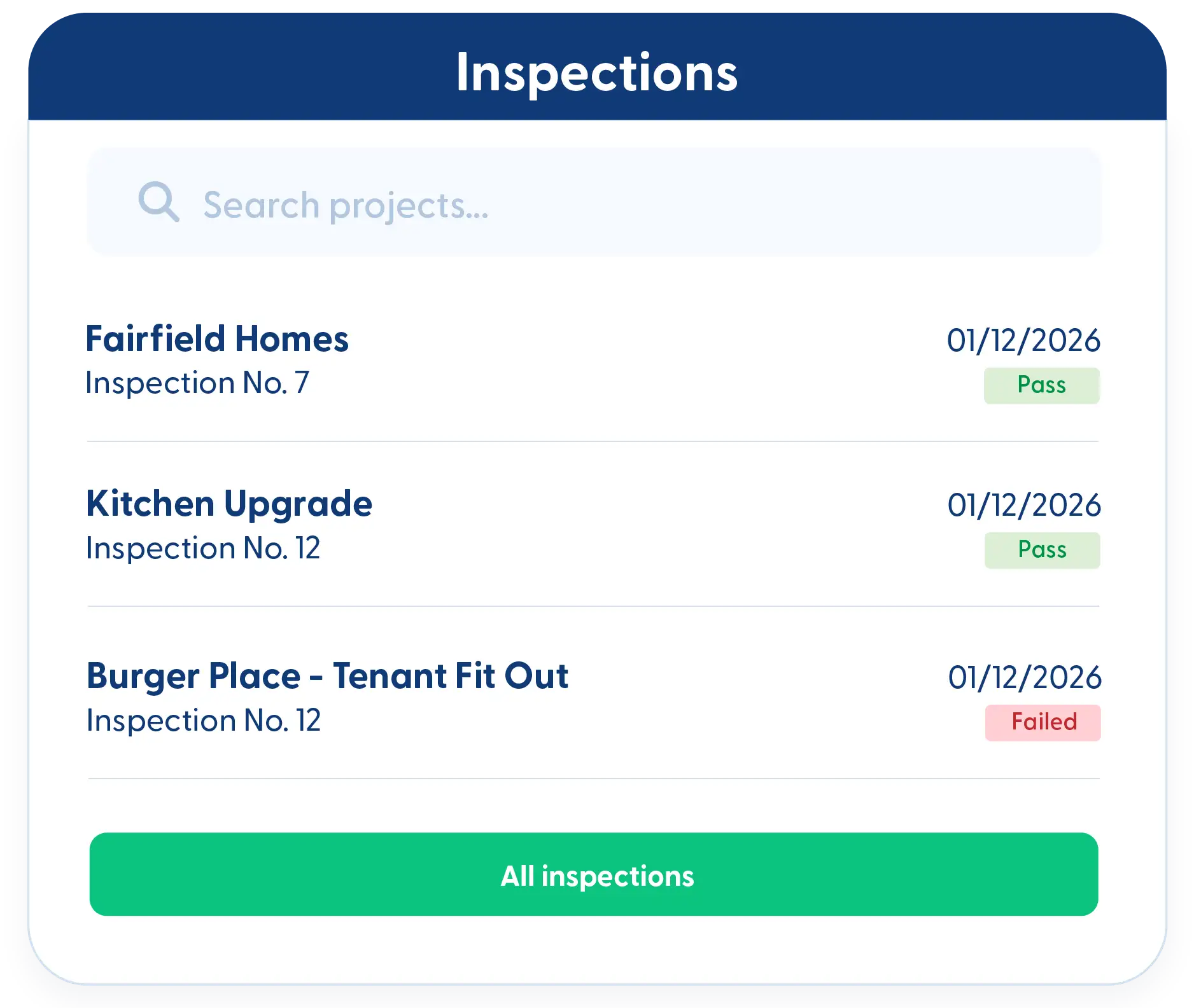 Inspections in Contractor Foreman
