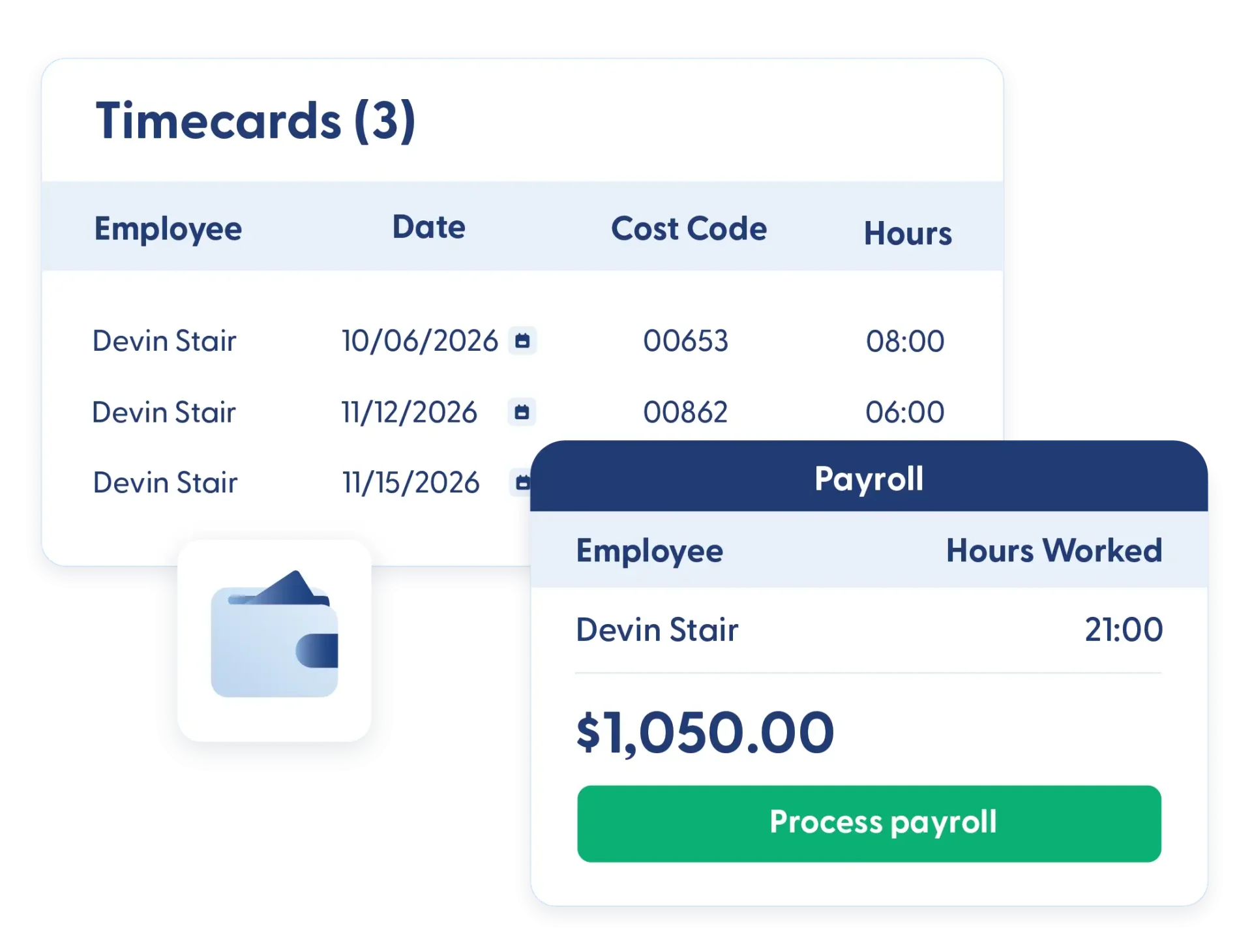 Payroll in Contractor Foreman