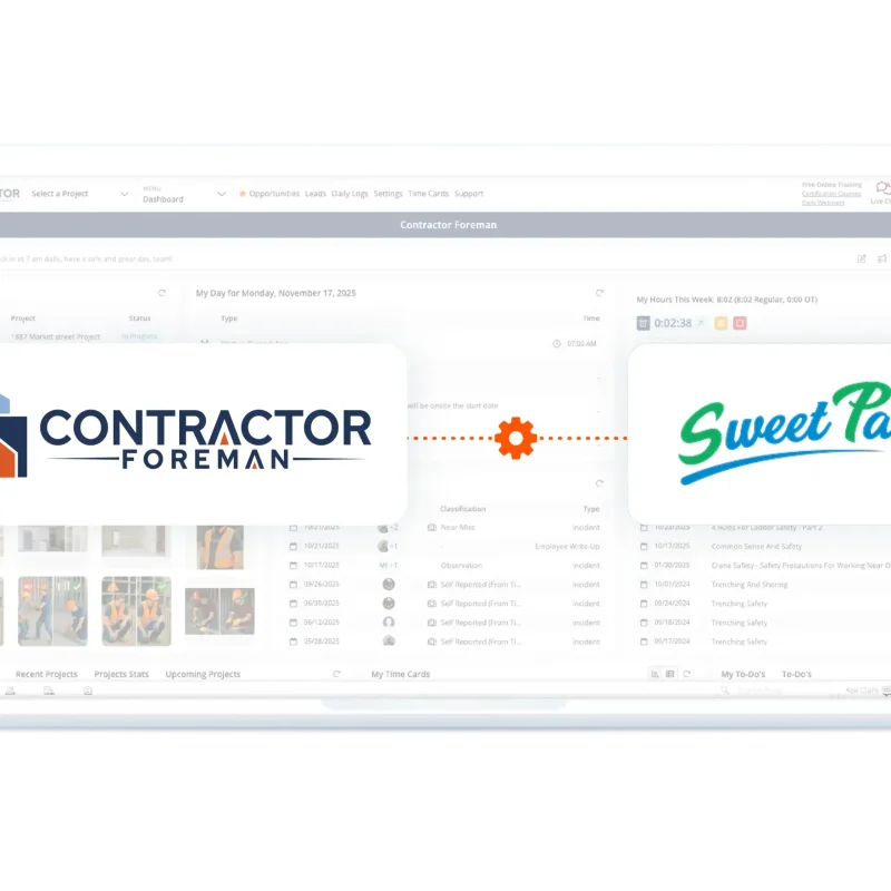 Contractor Foreman connected to SweetPay client financing