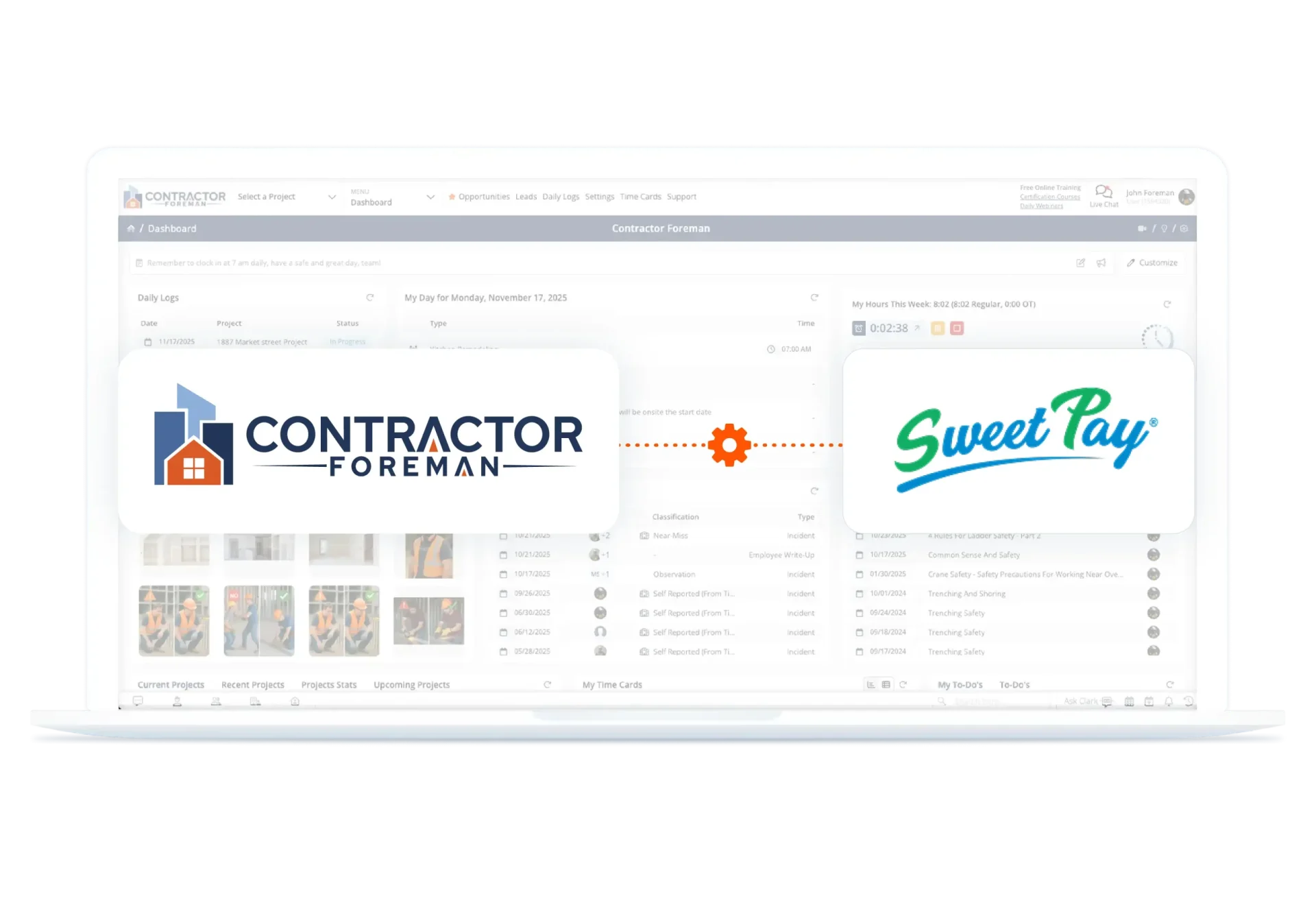 Contractor Foreman connected to SweetPay client financing
