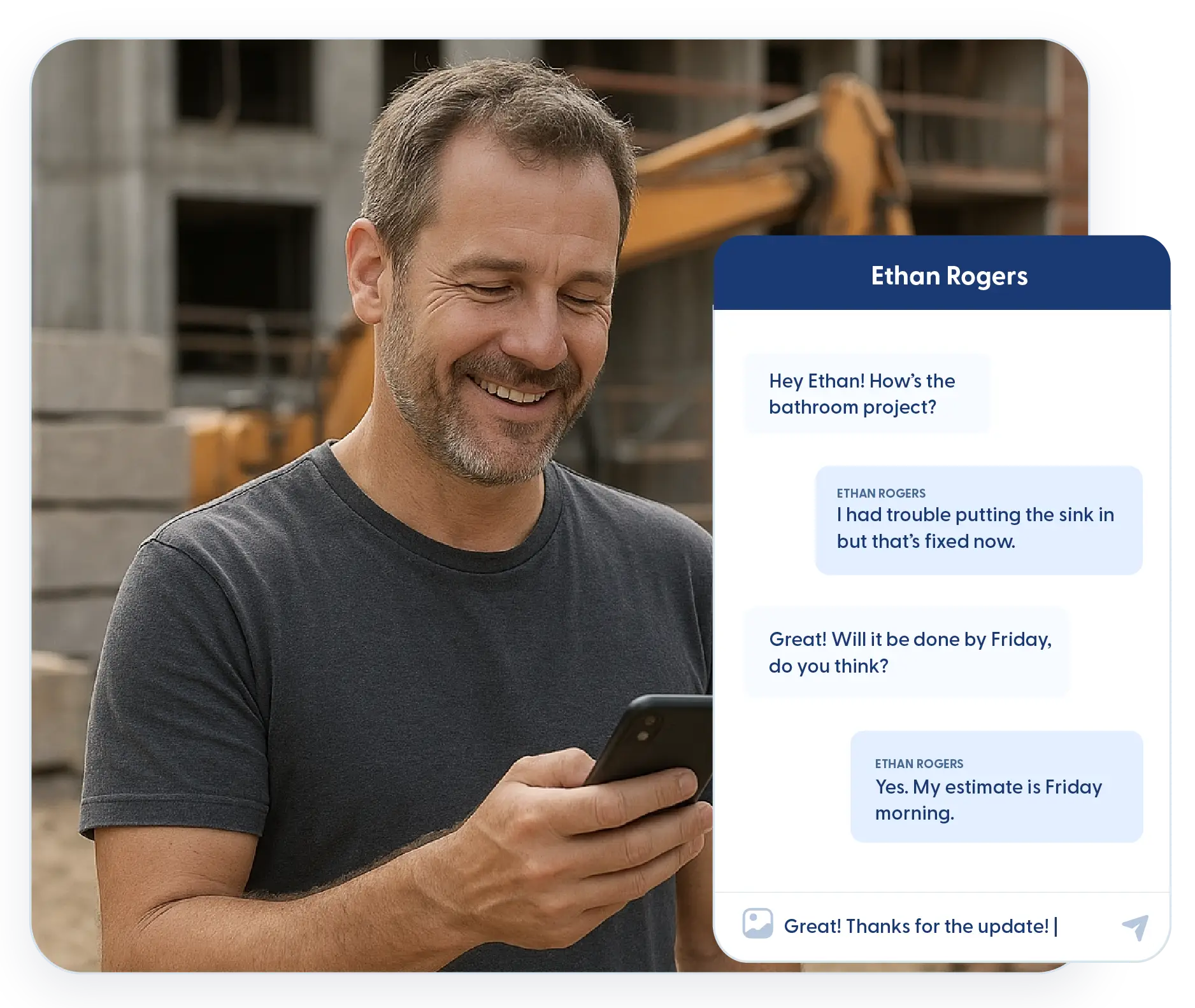 Crew management tools inside the Contractor Foreman app