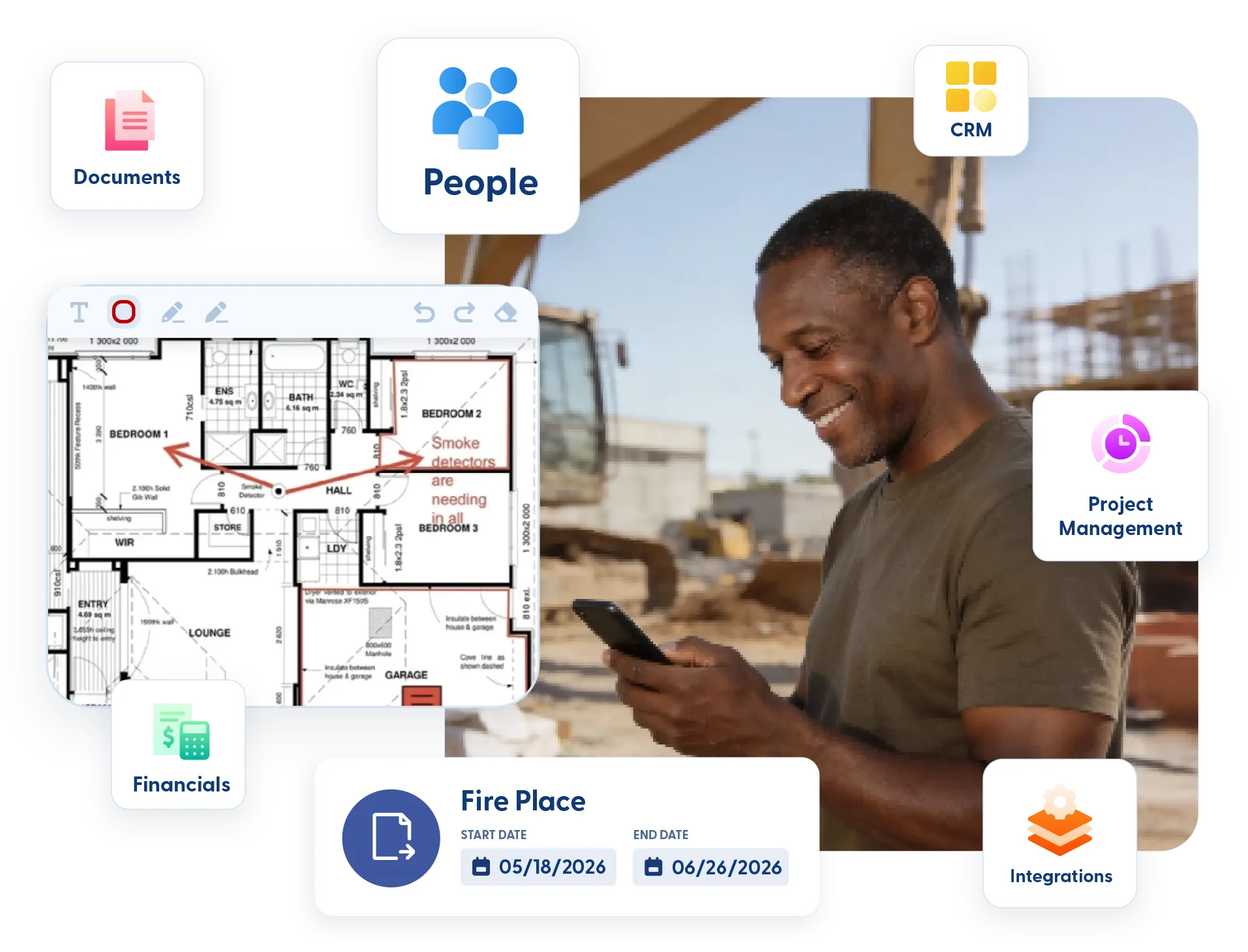 Service contractor using Contractor Foreman on a job