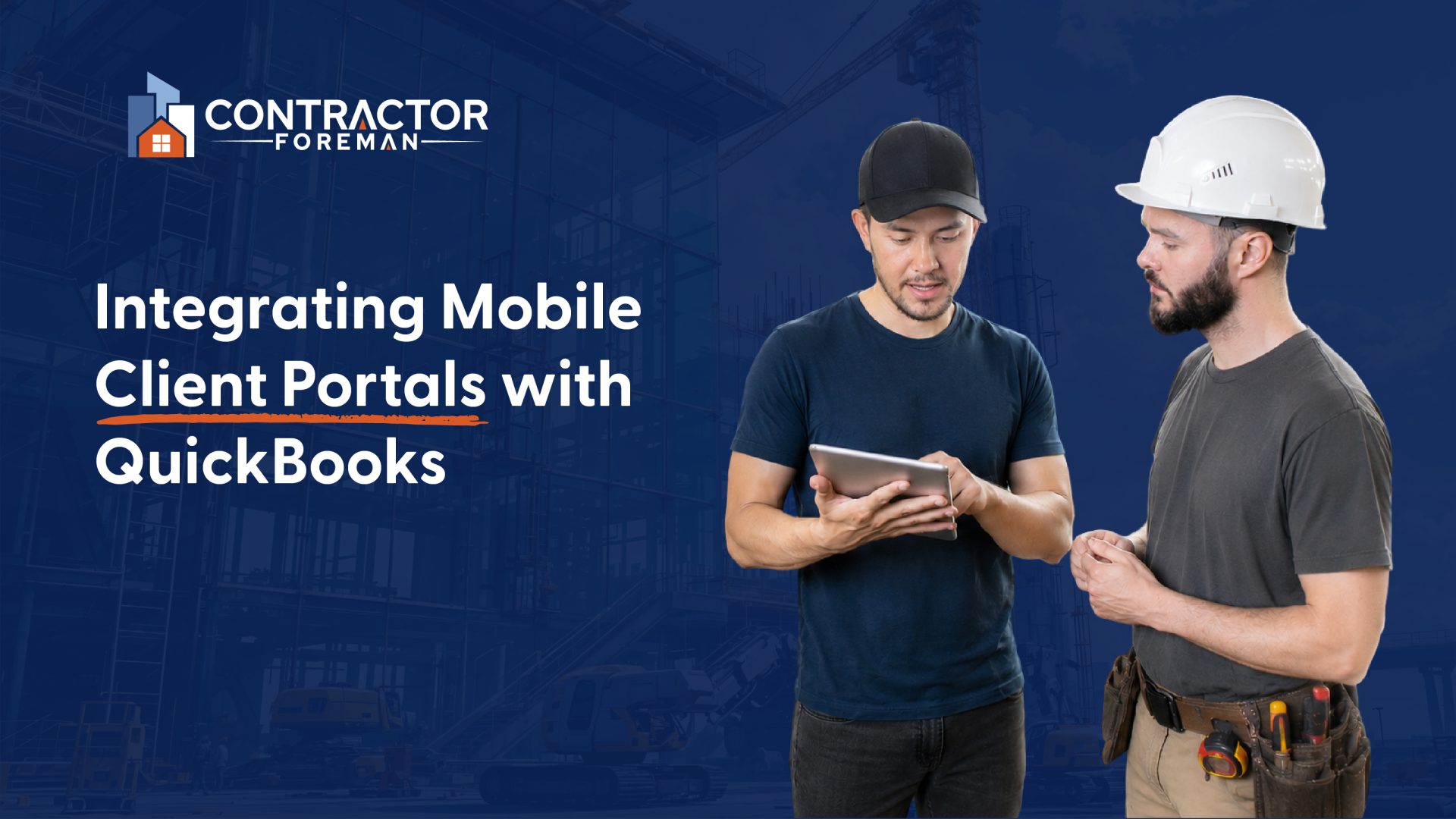 Contractor Foreman client portal screen
